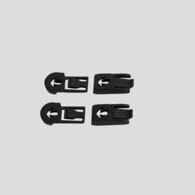 Hebillas de repuesto para sistema de sujeción en casco ARC Rail para máscara Spear/Nerve - Negro - Wiley X