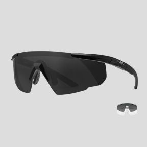 Ballistische Schutzbrille Saber Advanced (Kit 2 Gläser Grau/Farblos) - Schwarz - Wiley X