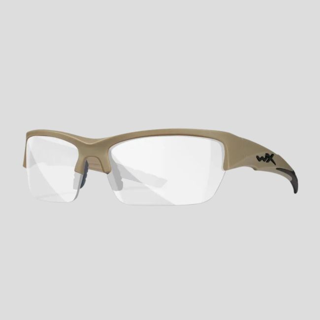Occhiali di protezione balistica Valor (kit 3 lenti Grigio/Incolori/Ruggine) - Tan - Wiley X
