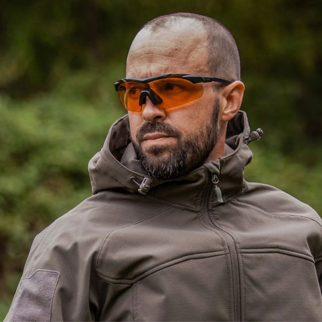 Ballistische Schutzbrille Vapor Comm (Set mit 3 Gläsern Grau/Klar/Rostbraun) - Schwarz - Wiley X