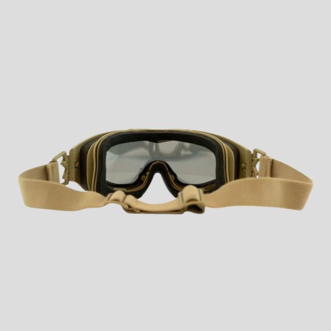 Balistyczna maska ochronna Spear Dual Lense (zestaw 3 soczewek Szary/Bezbarwny/Rdzawy) - Tan - Wiley X