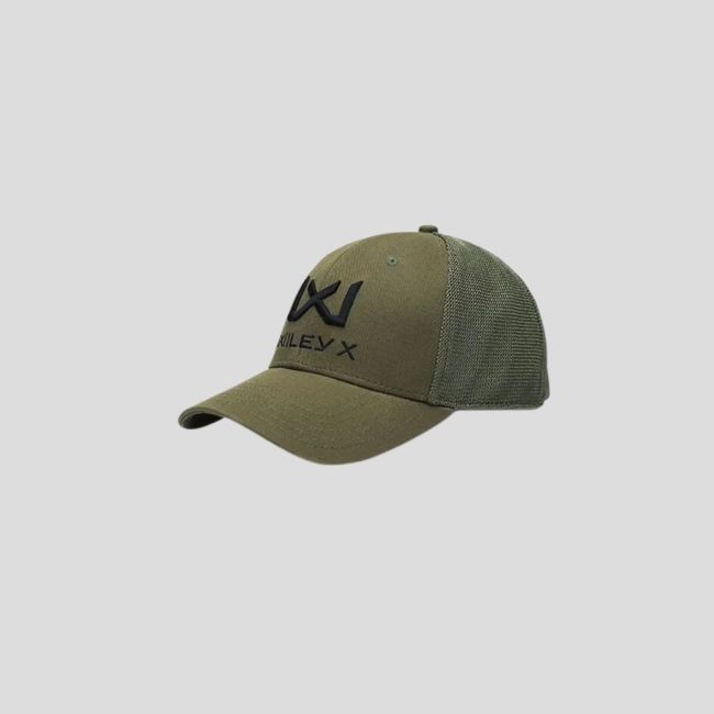 Berretto da camionista con logo Nero - Verde Oliva - Wiley X