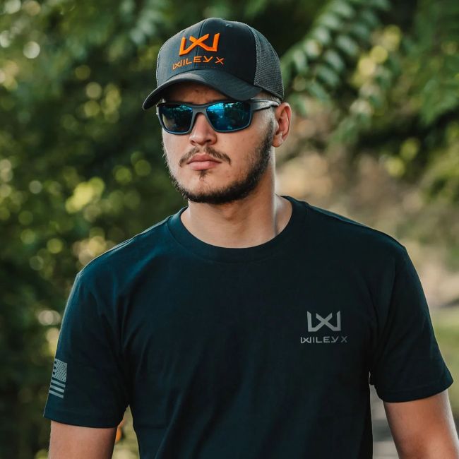Gorra camionera con logo Naranja - Gris Oscuro/Naranja - Wiley X