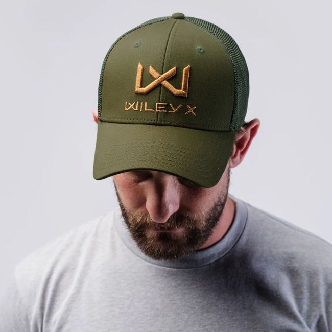 Cappellino camionista con logo Tan - Verde Oliva - Wiley X