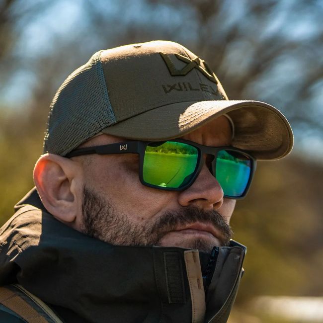 Casquette camionneur avec logo Vert Olive - Vert Olive - Wiley X