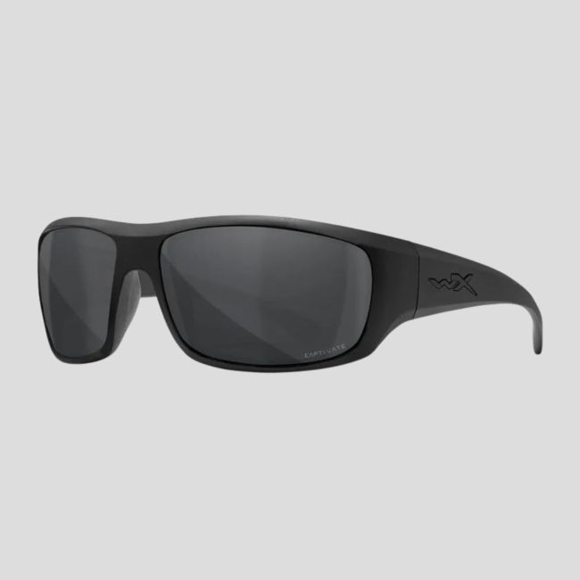 Lunettes de protection balistique Omega (verres Captivate™ polarisés Gris) - Noir - Wiley X