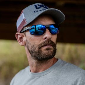 Óculos de proteção balística Prime (lentes Captivate™ polarizadas e espelhos Azuis) - Cinzento Transparente - Wiley X