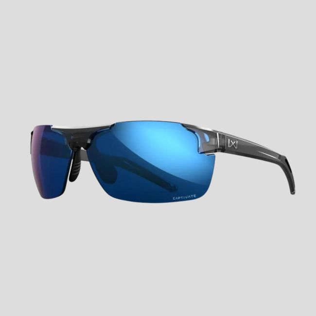 Gafas de protección balística Prime (lentes Captivate™ polarizados y espejos Azules) - Gris Transparente - Wiley X