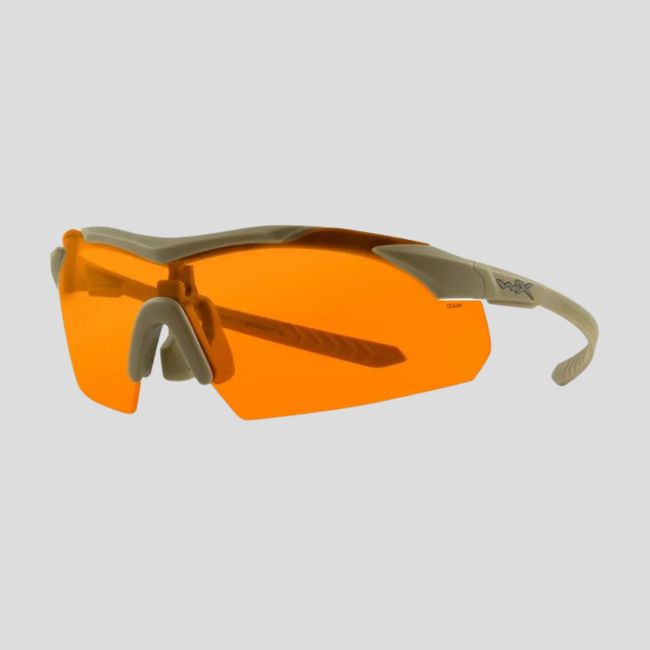 Balistisch beschermingsbril Vapor Comm (kit 3 glazen Grijs/Kleurloos/Roestig) - Tan - Wiley X