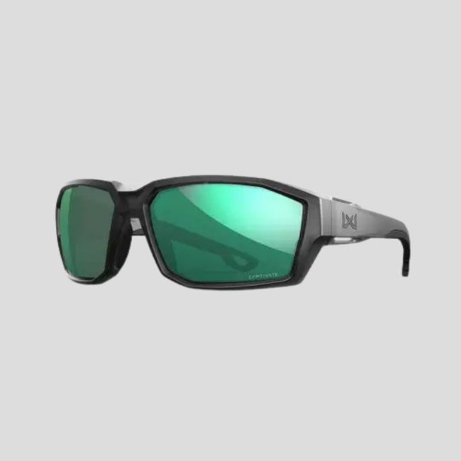 Óculos de sol Alpine (lentes Captivate™ polarizadas e espelhos Verdes) - Preto/Cinzento - Wiley X