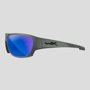 Óculos de sol Climb (lentes Captivate™ polarizadas e espelhos Azuis) - Cinzento - Wiley X