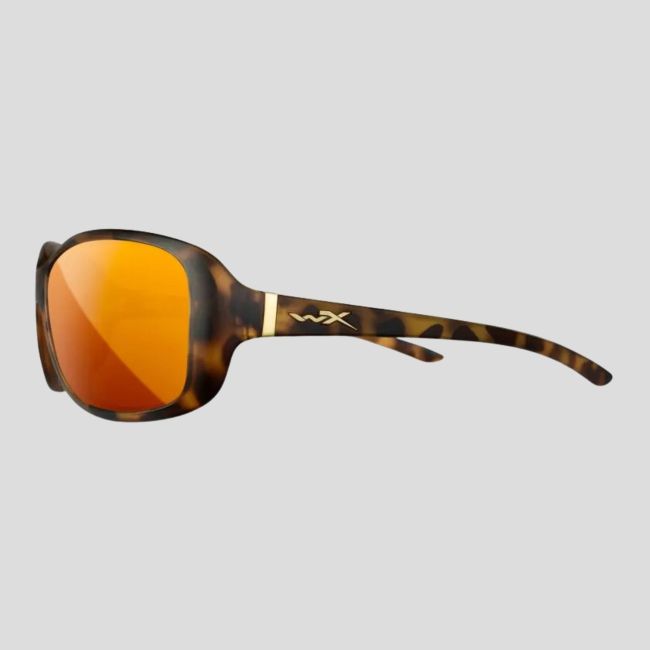 Lunettes de soleil femme Affinity (verres Captivate™ polarisés et miroirs Bronzés) - Marron Tacheté - Wiley X