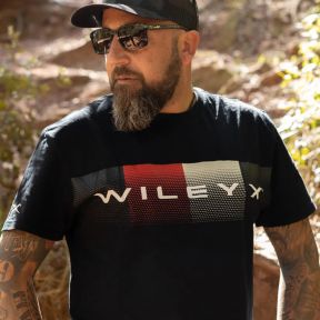 T-shirt Core Dot Pattern - Noir - Wiley X