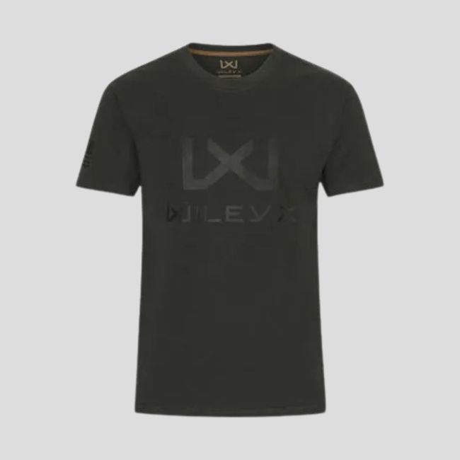 Camiseta Canyon con logo pecho Negro - Verde Oliva - Wiley X