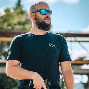 T-Shirt Canyon mit Herzlogo Grau - Schwarz - Wiley X