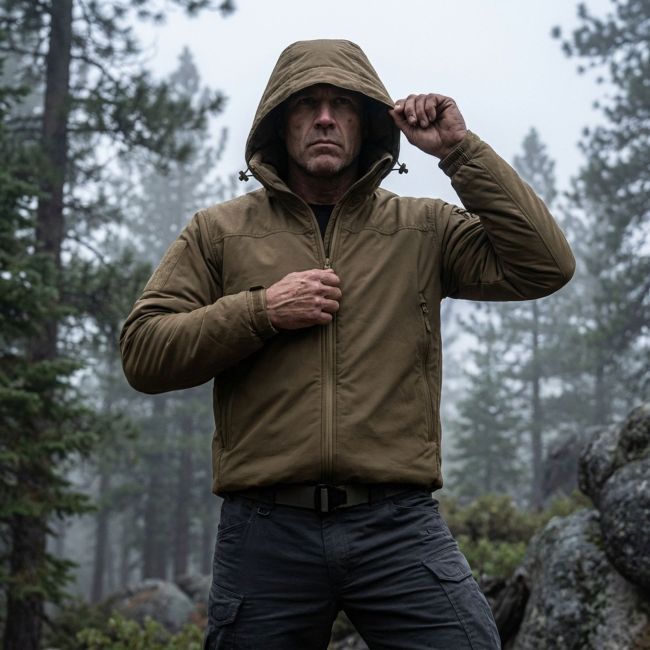 Taktische wasserdichte Winterjacke Stryker - Ranger Green - Highlander