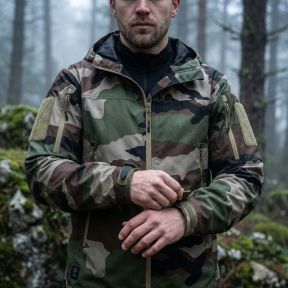 Veste Hardshell à capuche T.O.R.D. LW Camo CE - Outrider