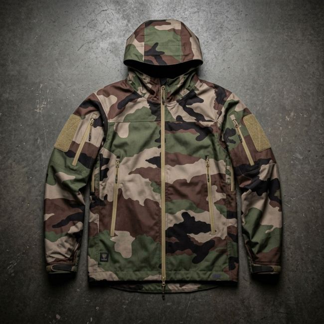 Kurtka Hardshell z kapturem T.O.R.D. LW Camo CE - Outrider