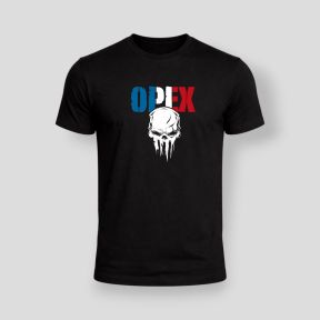 T-shirt design Crâne France - Preto - OPEX