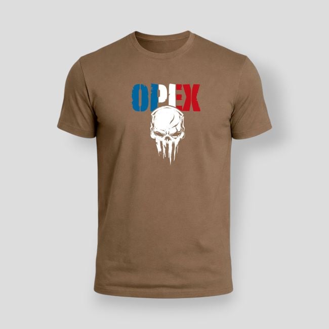 T-Shirt Design OPEX Blau Weiß Rot - Coyote - OPEX