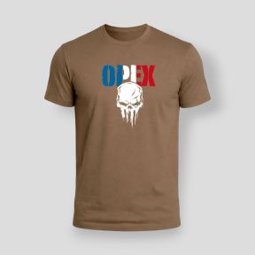 Camiseta diseño Calavera Francia - Coyote - OPEX