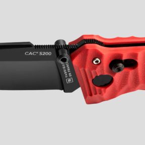 Coltello C.A.C.® s200 liscio manico g10 tossificato - Rosso - TB Outdoor