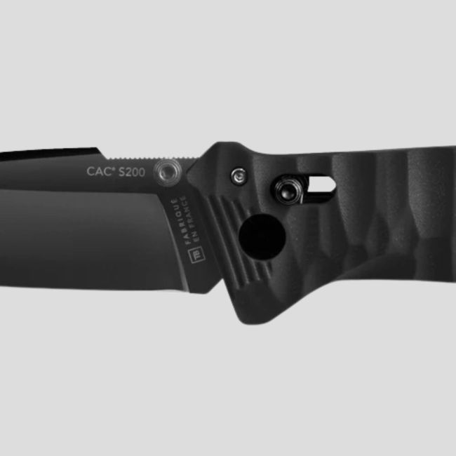 Cuchillo C.A.C.® s200 liso mango g10 toxificado - Negro - TB Outdoor