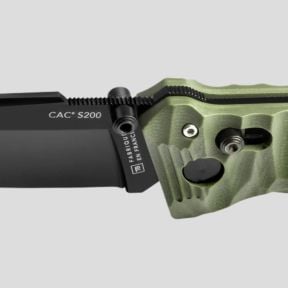 Couteau C.A.C.® s200 lisse manche g10 toxifié - Kaki - TB Outdoor