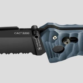 Mes C.A.C.® s200 serration heft g10 toxifié - Leisteen - TB Outdoor