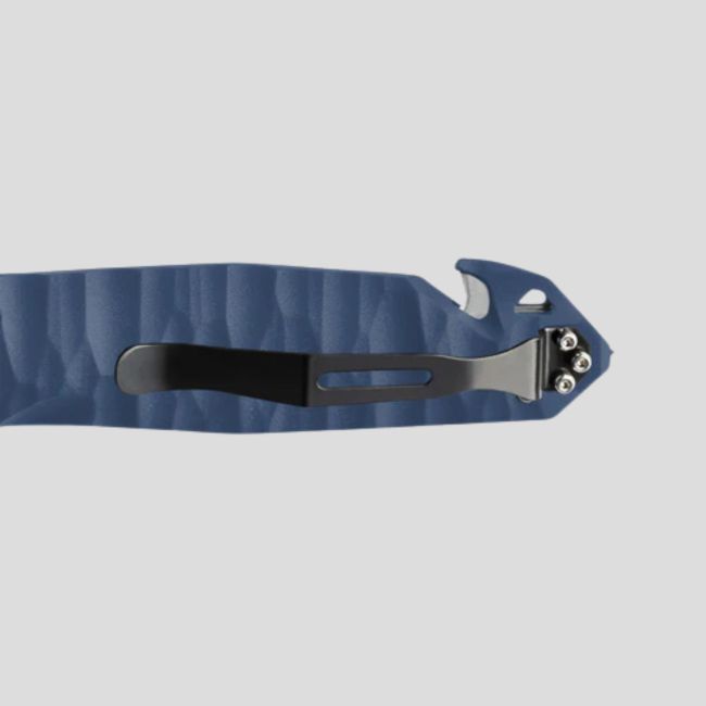 Nóż C.A.C.® s200 edycja niebieska (niebieska głownia) zestaw techniczny + etui + widelec z ostrym końcem - TB Outdoor
