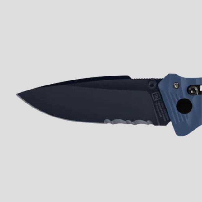 Mes C.A.C.® s200 editie blauw (blauwe kling) technische doos + etui + vork punt rond - TB Outdoor