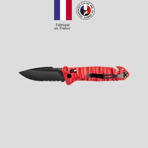 Messer C.A.C.® Serration Griff toxifié pa6 - Rot - TB Outdoor