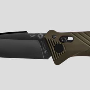 Faca C.A.C.® (lâmina lisa) cabo pa6 - Kaki - TB Outdoor