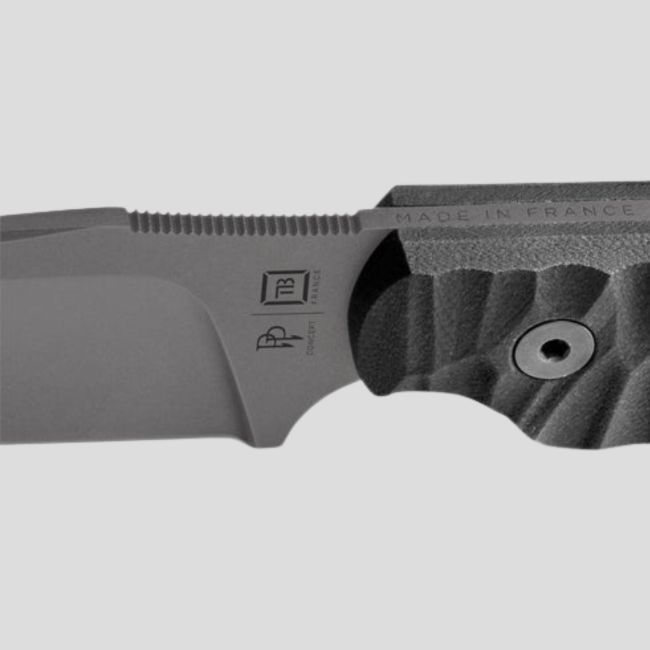 Faca Commandeur g10 + estojo kydex - Preto toxificado - TB Outdoor