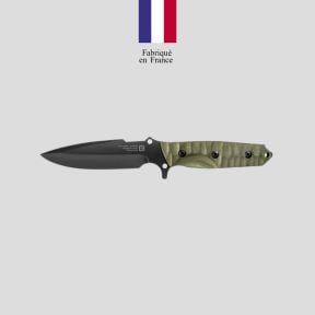 Messer Le Maraudeur G10 toxifiziert (glatte Klinge) + Kydex-Scheide ohne Molle-Befestigung - Khaki - TB Outdoor