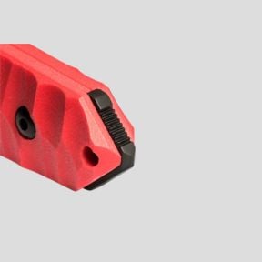 Cuchillo Le Maraudeur G10 toxificado (hoja lisa) + funda kydex sin fijación molle - Rojo - TB Outdoor