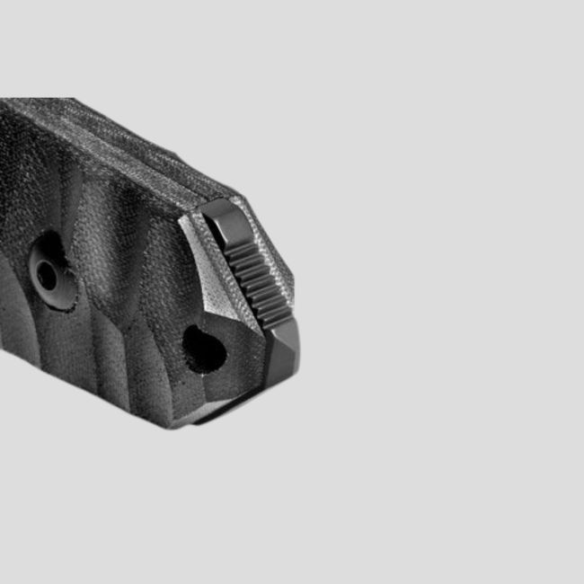 Cuchillo Le Maraudeur G10 toxificado (hoja lisa) + funda kydex sin fijación molle - Negro - TB Outdoor