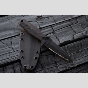 Coltello protecteur + fodero kydex senza attacco molle - Nero - TB Outdoor