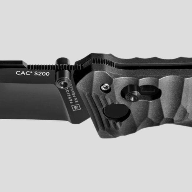Taschenmesser C.A.C.® (glatte Klinge) - Schwarz - TB Outdoor