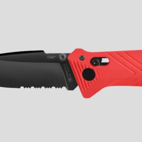 Canivete de Bolso C.A.C.® (lâmina serrilhada) - Vermelho - TB Outdoor