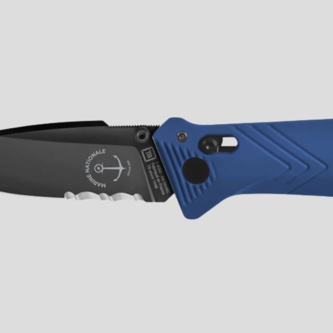 Coltello tascabile C.A.C.® (lama seghettata) Marina Militare - Blu Marina - TB Outdoor