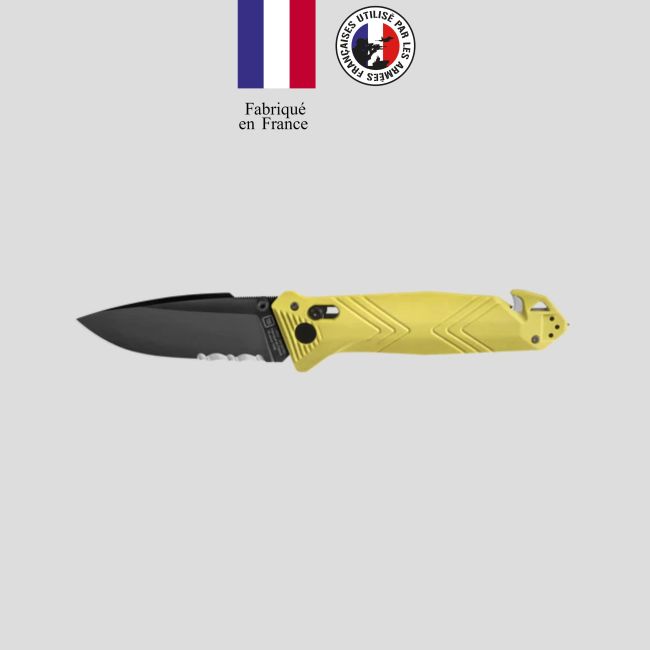 Taschenmesser C.A.C.® (Wellenschliff) - Gelb - TB Outdoor