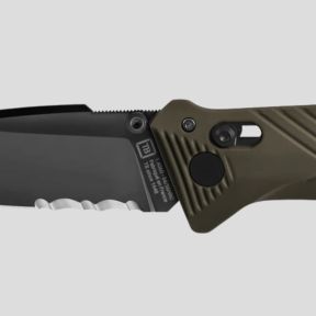 Zakmes C.A.C.® (gekarteld lemmet) - Olijfgroen - TB Outdoor