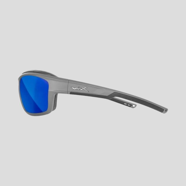 Gafas de sol Ozone (lentes Captivate™ polarizados y espejos Azules) - Gris/Negro - Wiley X