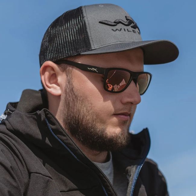 Óculos de sol Ovation (lentes Captivate™ polarizadas e espelhos Cor-de-rosa/Dourados) - Preto - Wiley X