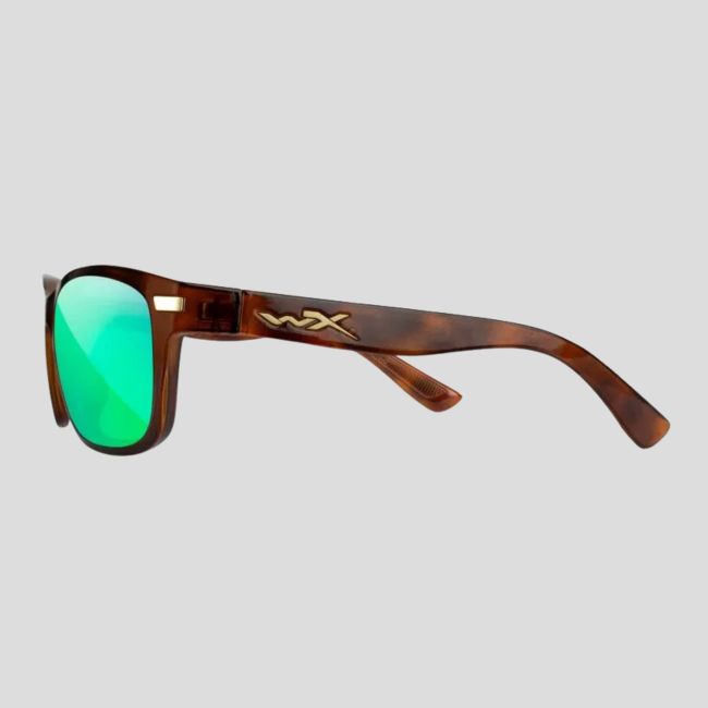 Occhiali da sole Helix (lenti Captivate™ polarizzate e specchi Verdi) - Marrone Screziato - Wiley X