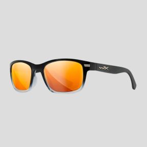Occhiali da sole Helix (lenti Captivate™ polarizzate e specchi Bronzati) - Nero/Grigio Chiaro Trasparente - Wiley X