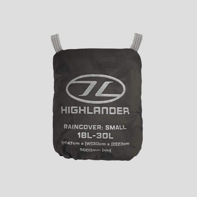Wasserdichte Rucksackabdeckung Ducks 18 bis 30L - Schwarz - Highlander