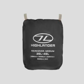 Pokrowiec przeciwdeszczowy na plecak Ducks 35 do 45L - Czarny - Highlander