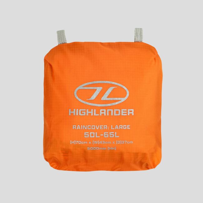 Wasserdichte Rucksackabdeckung Ducks 50 bis 65L - Orange - Highlander